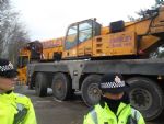 Salford Big Orange Bus Anti-Fracking Blockade 